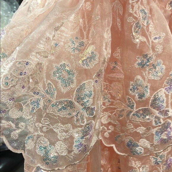 Jovani Light Peach  gown size 20 - Picture 4 of 8